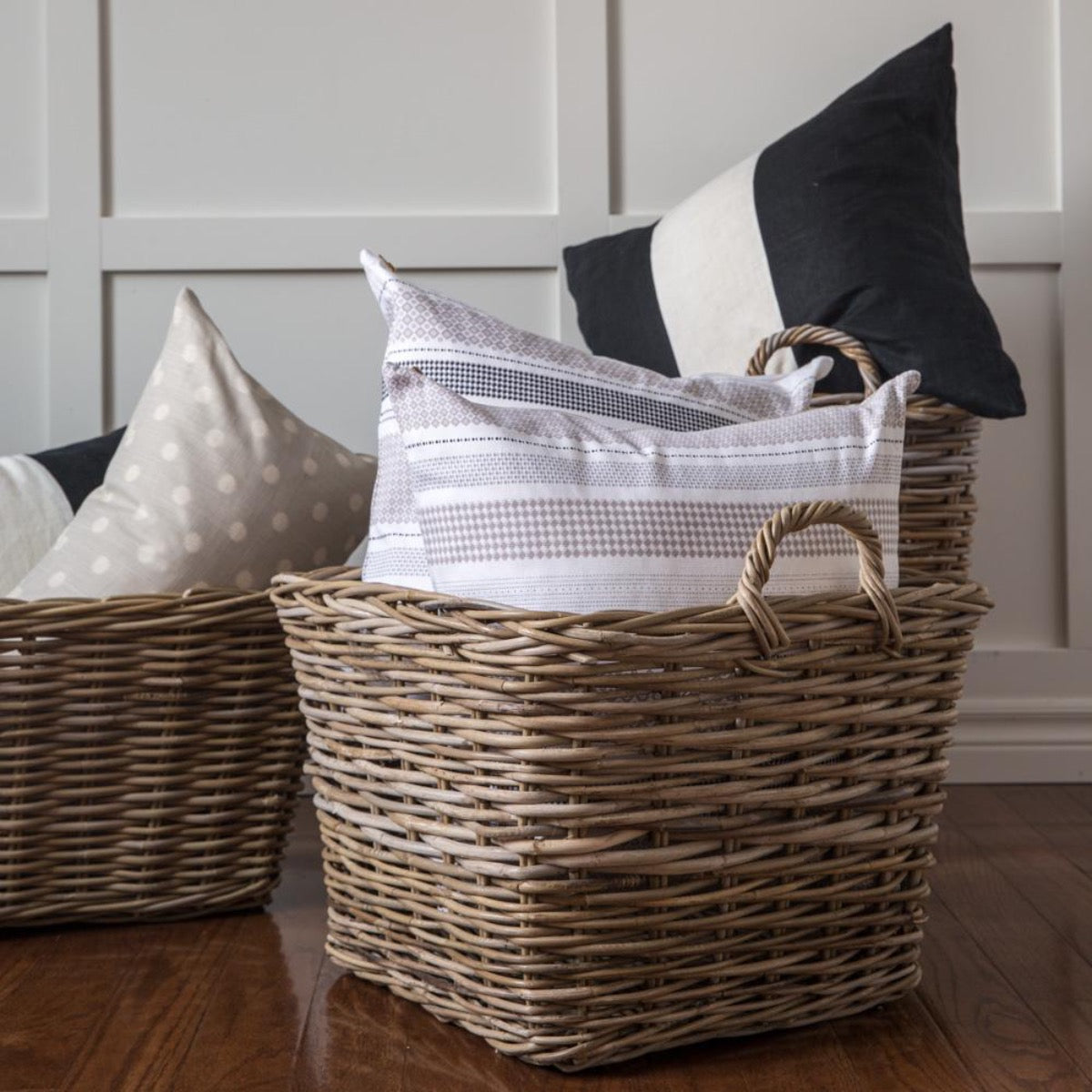 Woven Square Wicker Basket