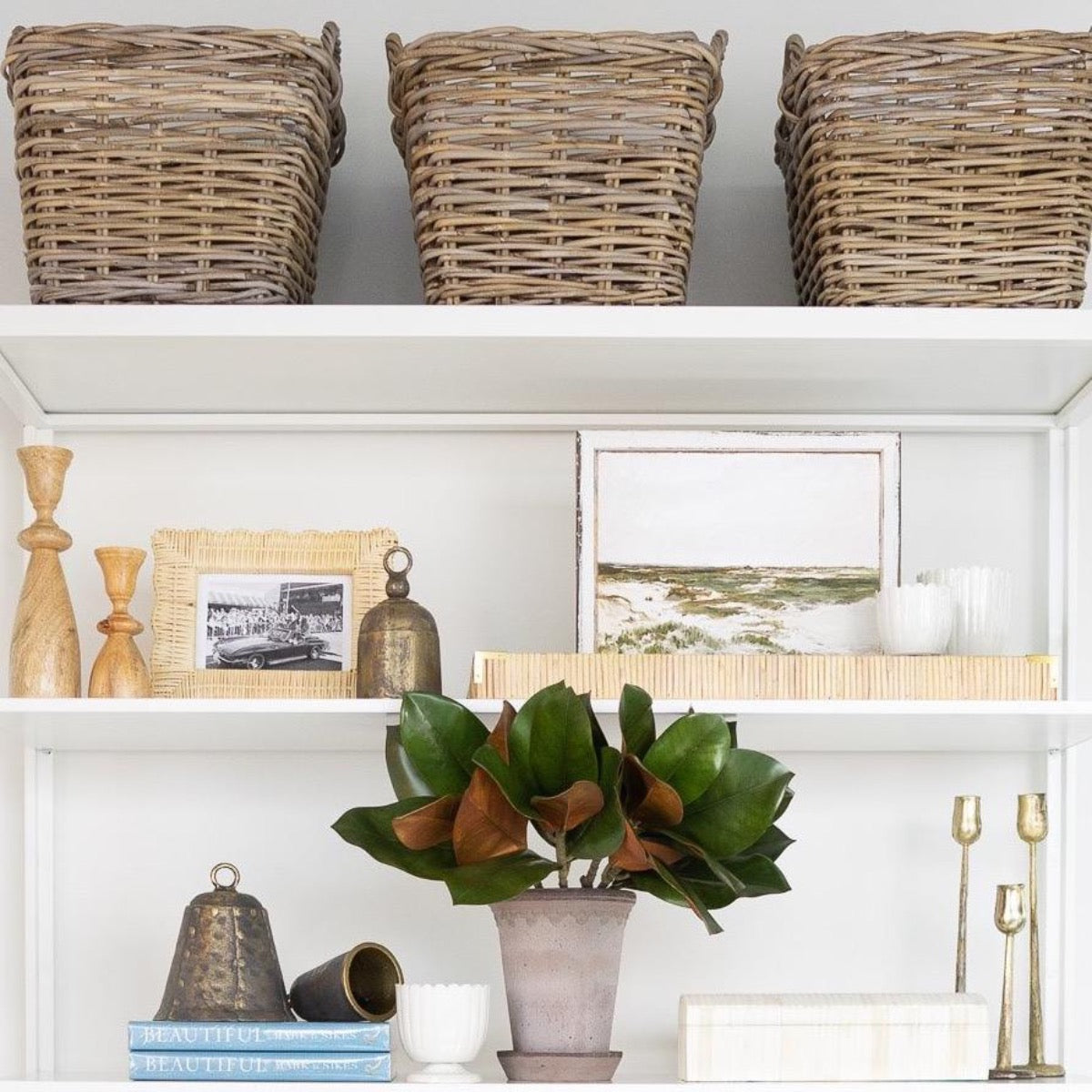 Woven Square Wicker Basket